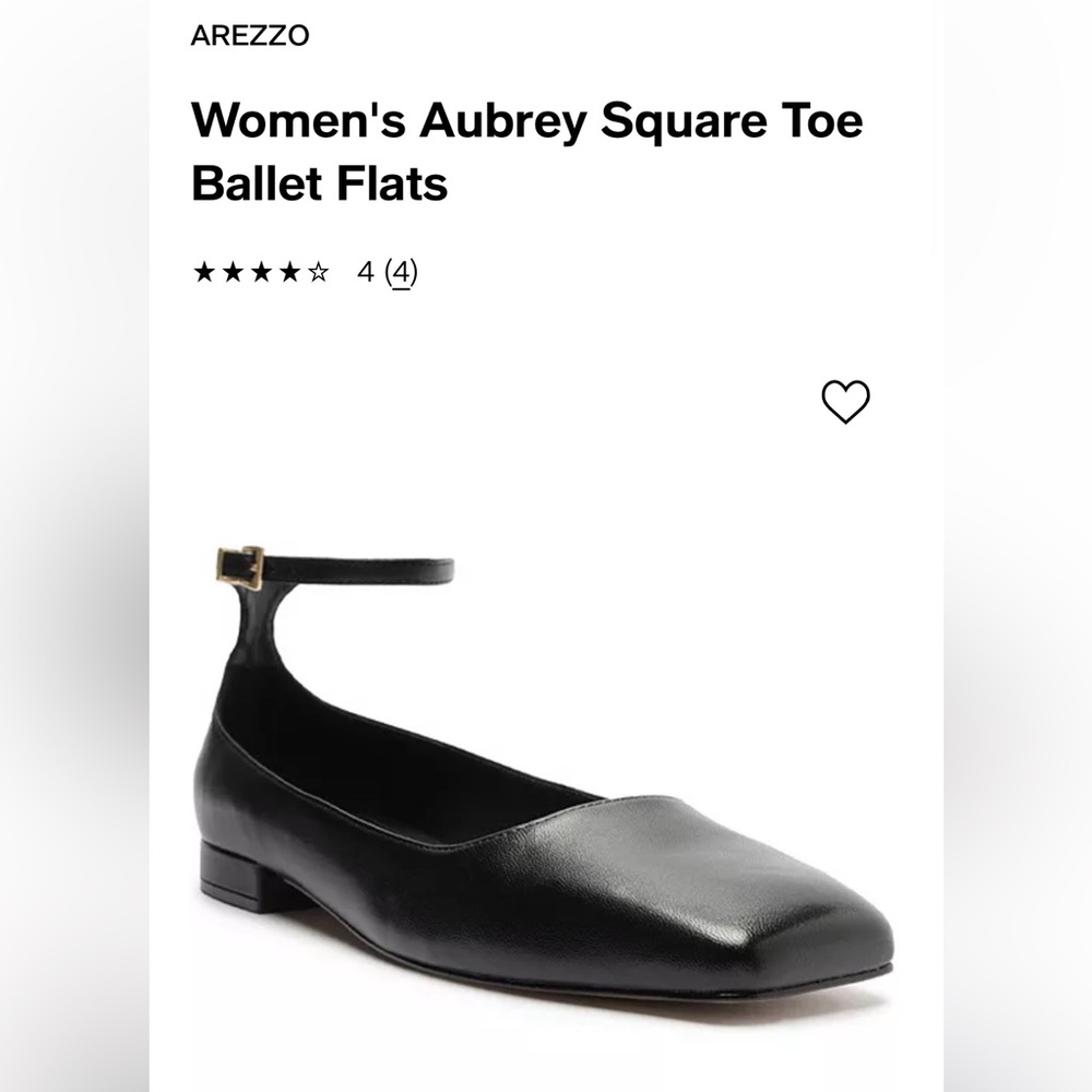 AREZZO square toe ballet flats
